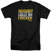 Back To The Future Chicken Men's 18/1 Tall Cotton Short-Sleeve T-Shirt